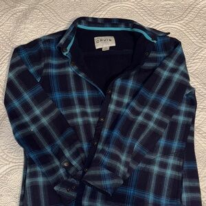 Orvis Navy Plaid Jacket